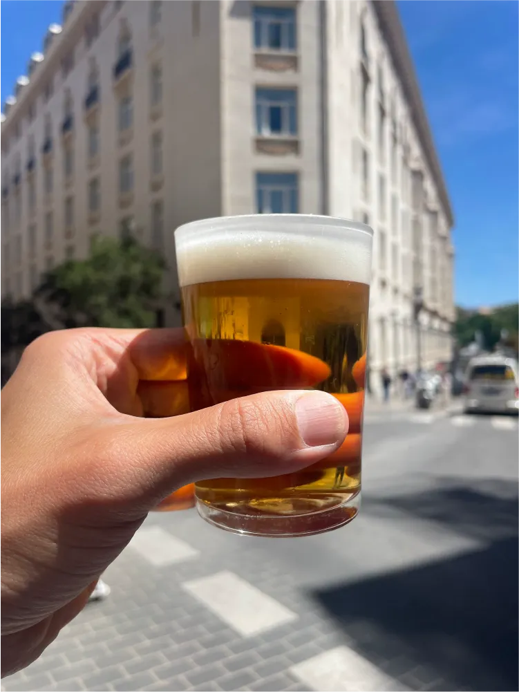 Madrid cerveza fria